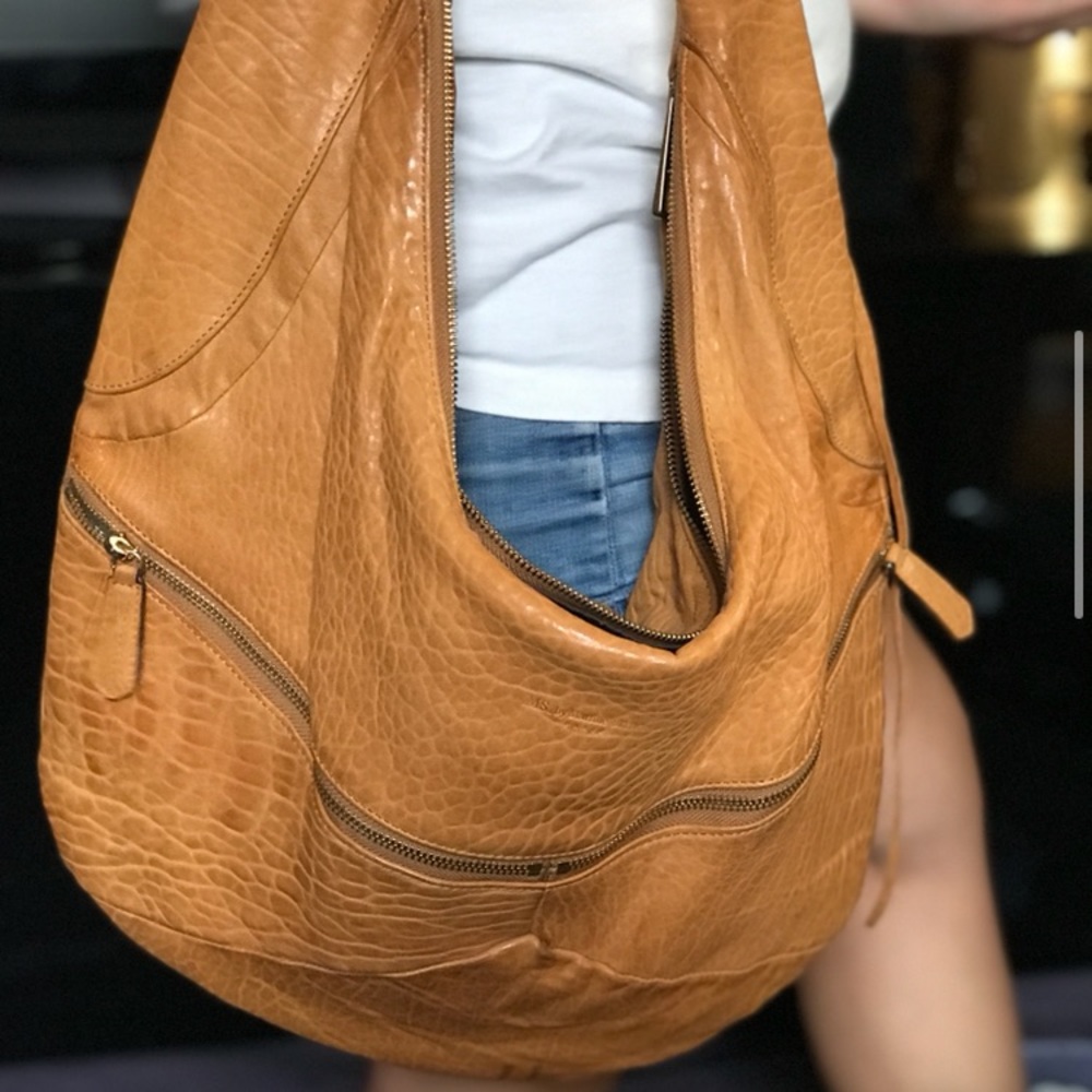 Martine Sitbon Caramel Hobo bag with gold hardware